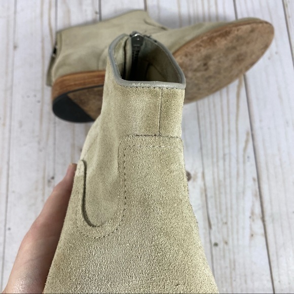 Johnston & Murphy Cream Suede Leather Ankle Boot 7.5 - Picture 10 of 15